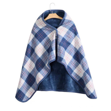 Wholesale Wearable flannel fleece open plush blanket for winter